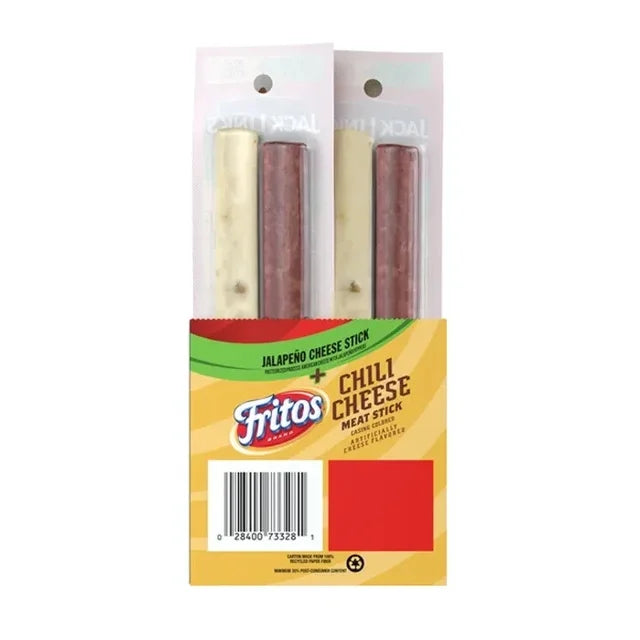 Jack Link's Fritos Chili Cheese Meat Sticks & Jalapeno Cheese Sticks 16 per Box
