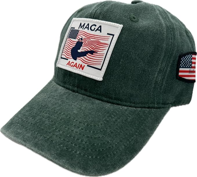 Trump Hat Trump 2024 MAGA Hat Trump 2024 Hat Make America Great Again Hat Adjustable Baseball Cap (MAGA Again Green)