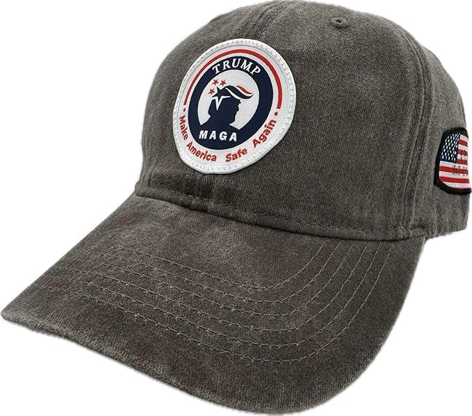 Trump Hat Trump 2024 MAGA Hat Trump 2024 Hat Make America Great Again Hat Adjustable Baseball Cap (Trump MAGA Gray)