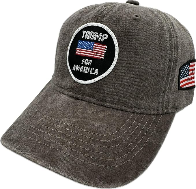 Trump Hat Trump 2024 MAGA Hat Trump 2024 Hat Make America Great Again Hat Adjustable Baseball Cap (Trump For America Gray)