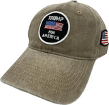 Trump Hat Trump 2024 MAGA Hat Trump 2024 Hat Make America Great Again Hat Adjustable Baseball Cap (Trump For America Khaki)