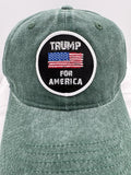 Trump Hat Trump 2024 MAGA Hat Trump 2024 Hat Make America Great Again Hat Adjustable Baseball Cap (Trump For America Green)