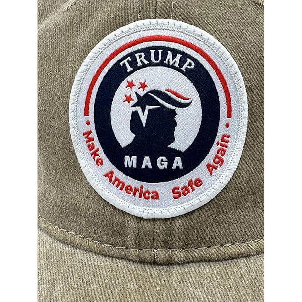 Trump Hat Trump 2024 MAGA Hat Trump 2024 Hat Make America Great Again Hat Adjustable Baseball Cap (Trump MAGA Khaki)