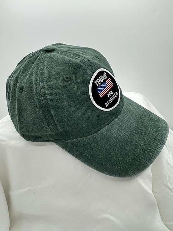 Trump Hat Trump 2024 MAGA Hat Trump 2024 Hat Make America Great Again Hat Adjustable Baseball Cap (Trump For America Green)