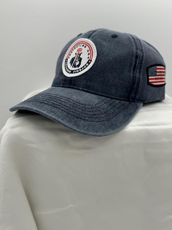 Trump Hat Trump 2024 MAGA Hat Trump 2024 Hat Make America Great Again Hat Adjustable Baseball Cap (Freedom Fighter Blue)