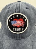 Trump Hat Trump 2024 MAGA Hat Trump 2024 Hat Make America Great Again Hat Adjustable Baseball Cap (America Loves Trump Blue)