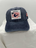Trump Hat Trump 2024 MAGA Hat Trump 2024 Hat Make America Great Again Hat Adjustable Baseball Cap (MAGA Again Blue)