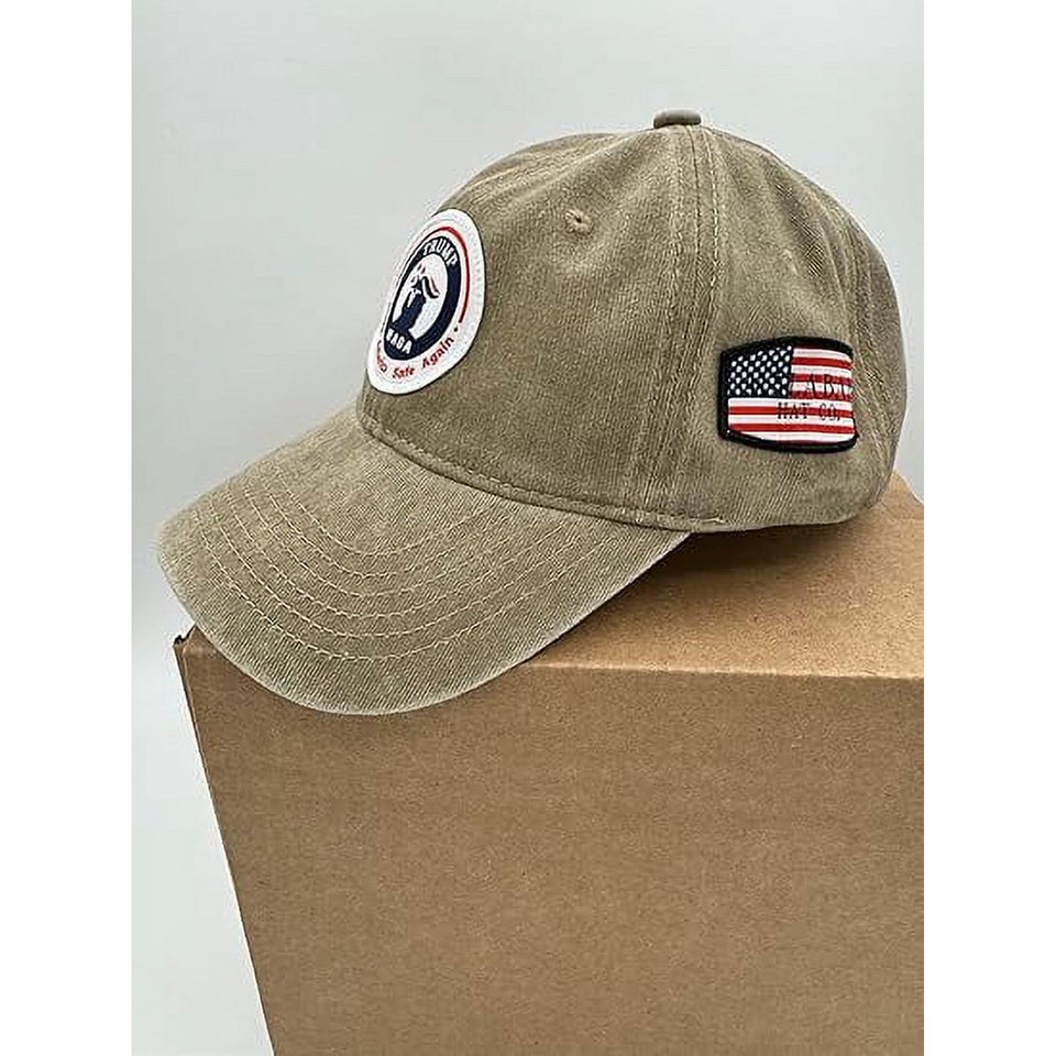 Trump Hat Trump 2024 MAGA Hat Trump 2024 Hat Make America Great Again Hat Adjustable Baseball Cap (Trump MAGA Khaki)