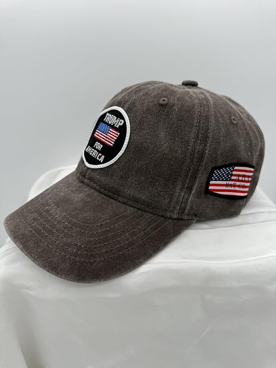 Trump Hat Trump 2024 MAGA Hat Trump 2024 Hat Make America Great Again Hat Adjustable Baseball Cap (Trump For America Gray)