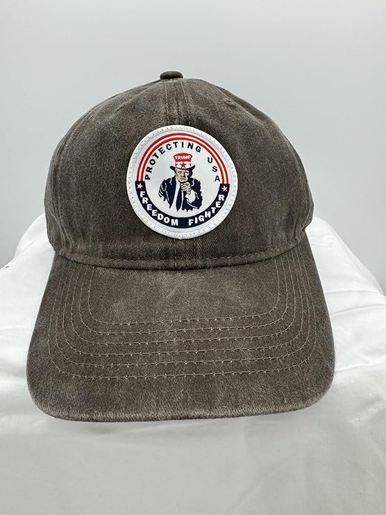 Trump Hat Trump 2024 MAGA Hat Trump 2024 Hat Make America Great Again Hat Adjustable Baseball Cap (Freedom Fighter Gray)
