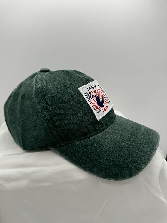 Trump Hat Trump 2024 MAGA Hat Trump 2024 Hat Make America Great Again Hat Adjustable Baseball Cap (MAGA Again Green)