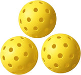 Pickleball – Outdoor Yellow Pickleballs (USAPA Standard Size) – Durable, Lightweight, Hole Design for Consistent Bounce & Play – Set of 3