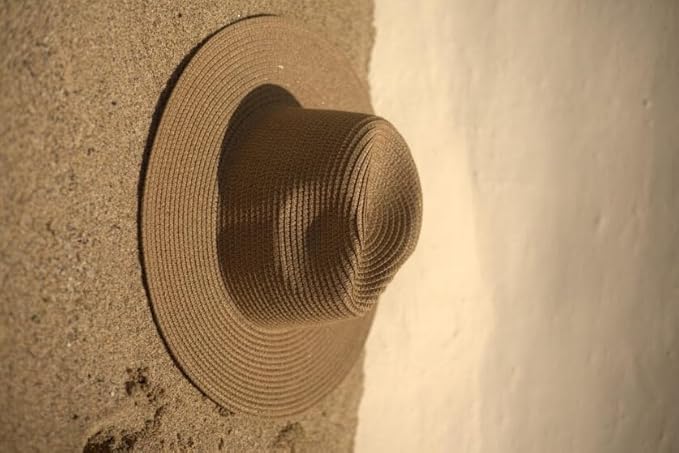Women’s Wide Brim Sun Hat — Foldable Summer Beach Hat, UV Protection Floppy Straw Hat for Travel, Pool & Outdoor. Beige