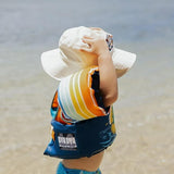 Kids Reversible Bucket Hat with Diver Skull Print, for Boys, Packable Fun & Cool Beach UPF 50+ Sun Protection Bucket Hat - Ages 2-13 Years