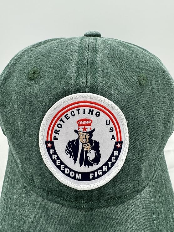 Trump Hat Trump 2024 MAGA Hat Trump 2024 Hat Make America Great Again Hat Adjustable Baseball Cap (Freedom Fighter Green)