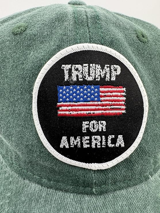 Trump Hat Trump 2024 MAGA Hat Trump 2024 Hat Make America Great Again Hat Adjustable Baseball Cap (Trump For America Green)