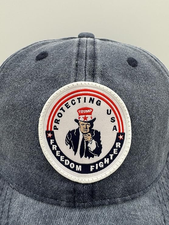 Trump Hat Trump 2024 MAGA Hat Trump 2024 Hat Make America Great Again Hat Adjustable Baseball Cap (Freedom Fighter Blue)