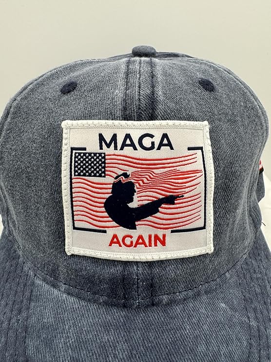 Trump Hat Trump 2024 MAGA Hat Trump 2024 Hat Make America Great Again Hat Adjustable Baseball Cap (MAGA Again Blue)