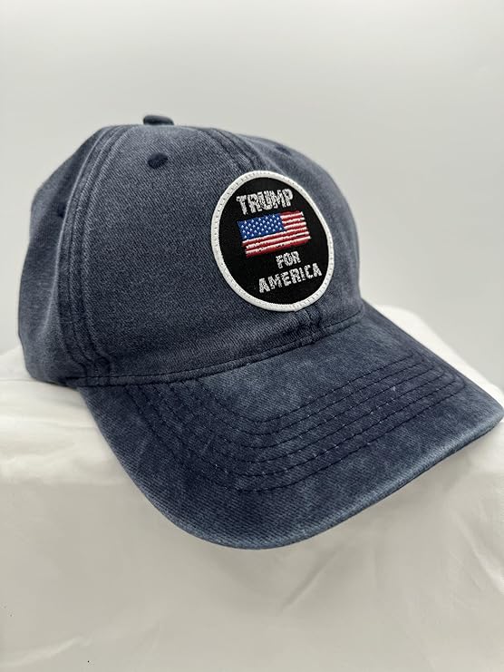 Trump Hat Trump 2024 MAGA Hat Trump 2024 Hat Make America Great Again Hat Adjustable Baseball Cap (Trump For America Blue)