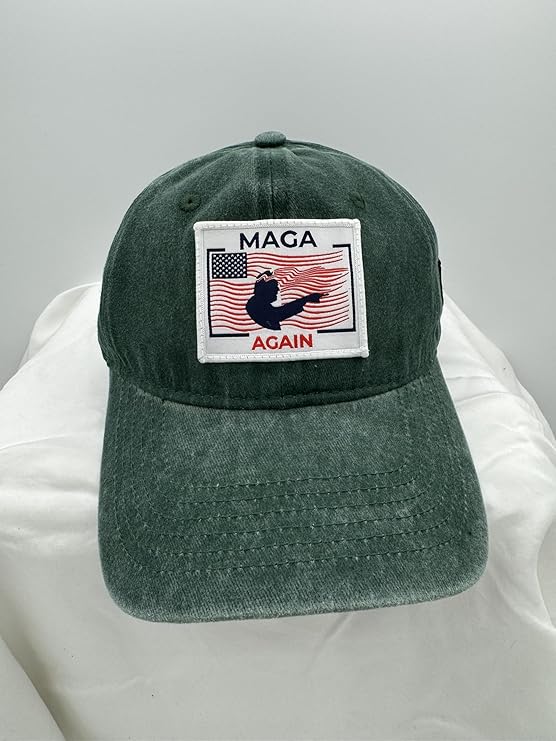 Trump Hat Trump 2024 MAGA Hat Trump 2024 Hat Make America Great Again Hat Adjustable Baseball Cap (MAGA Again Green)