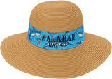 Women’s Wide Brim Foldable Sun Hat – UPF 50+ Packable Summer Beach Hat with Decorative Band
