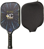 Pickleball Paddle – T700 Smooth Carbon Fiber Paddle with Cover, Thermoforming 4-Layer Racket, USAPA Approved Lightweight & 16MM Polymer Honeycomb Core