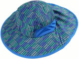 Kids Aztec Sun Hat for Boys Girls UPF 50+ UV Toddler Sun Protection with Neck Flap Adjustable Large Brim Beach Fishing Hat for Age 3-12