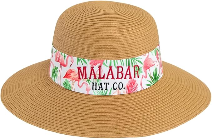 Women’s Wide Brim Foldable Sun Hat – UPF 50+ Packable Summer Beach Hat with Decorative Band