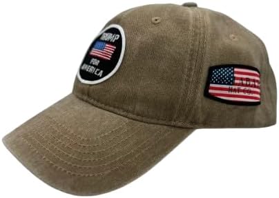 Trump Hat Trump 2024 MAGA Hat Trump 2024 Hat Make America Great Again Hat Adjustable Baseball Cap (Trump For America Khaki)