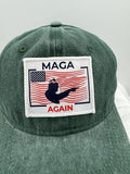 Trump Hat Trump 2024 MAGA Hat Trump 2024 Hat Make America Great Again Hat Adjustable Baseball Cap (MAGA Again Green)