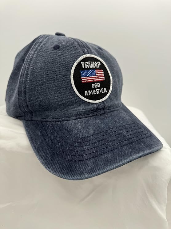 Trump Hat Trump 2024 MAGA Hat Trump 2024 Hat Make America Great Again Hat Adjustable Baseball Cap (Trump For America Blue)
