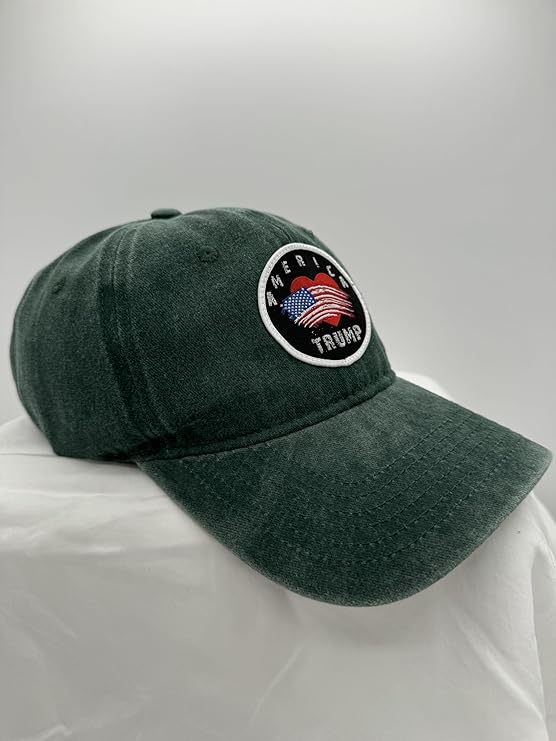 Trump Hat Trump 2024 MAGA Hat Trump 2024 Hat Make America Great Again Hat Adjustable Baseball Cap (America Loves Trump Green)
