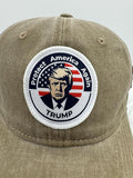 Trump Hat Trump 2024 MAGA Hat Trump 2024 Hat Make America Great Again Hat Adjustable Baseball Cap (Protect America Khaki)