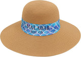 Women’s Wide Brim Foldable Sun Hat – UPF 50+ Packable Summer Beach Hat with Decorative Band