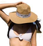Women’s Wide Brim Foldable Sun Hat – UPF 50+ Packable Summer Beach Hat with Decorative Band