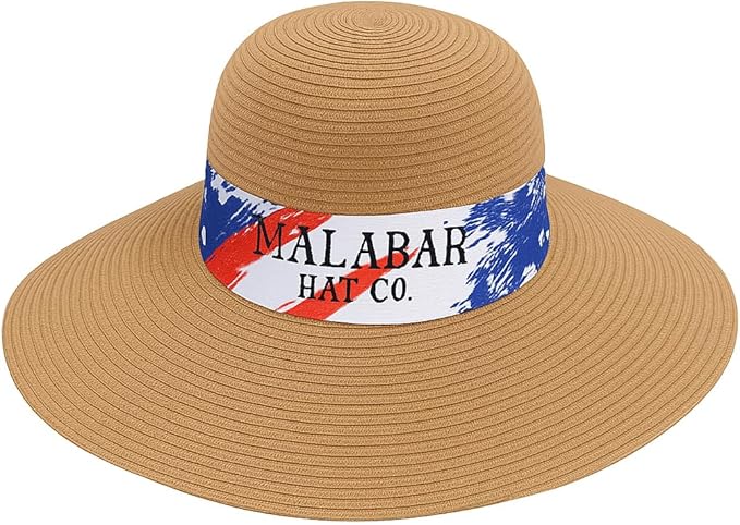 Women’s Wide Brim Foldable Sun Hat – UPF 50+ Packable Summer Beach Hat with Decorative Band