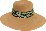 Women’s Wide Brim Foldable Sun Hat – UPF 50+ Packable Summer Beach Hat with Decorative Band