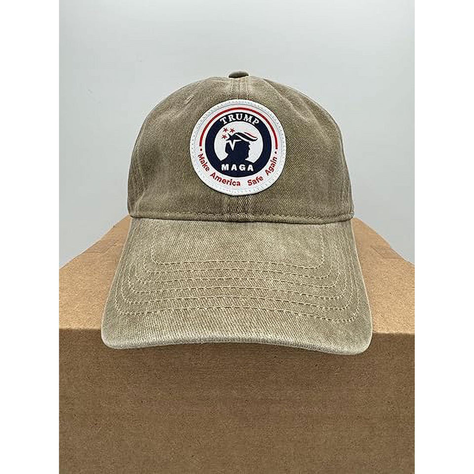 Trump Hat Trump 2024 MAGA Hat Trump 2024 Hat Make America Great Again Hat Adjustable Baseball Cap (Trump MAGA Khaki)
