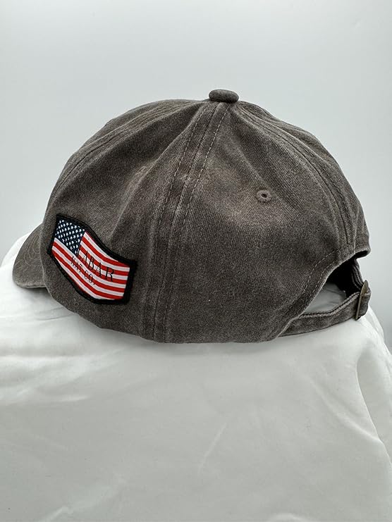 Trump Hat Trump 2024 MAGA Hat Trump 2024 Hat Make America Great Again Hat Adjustable Baseball Cap (Freedom Fighter Gray)