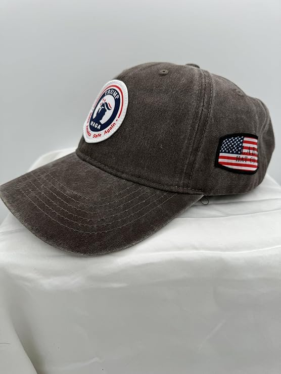 Trump Hat Trump 2024 MAGA Hat Trump 2024 Hat Make America Great Again Hat Adjustable Baseball Cap (Trump MAGA Gray)