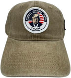 Trump Hat Trump 2024 MAGA Hat Trump 2024 Hat Make America Great Again Hat Adjustable Baseball Cap (Protect America Khaki)