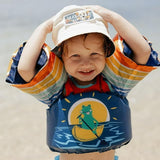 Kids Reversible Bucket Hat with Diver Skull Print, for Boys, Packable Fun & Cool Beach UPF 50+ Sun Protection Bucket Hat - Ages 2-13 Years