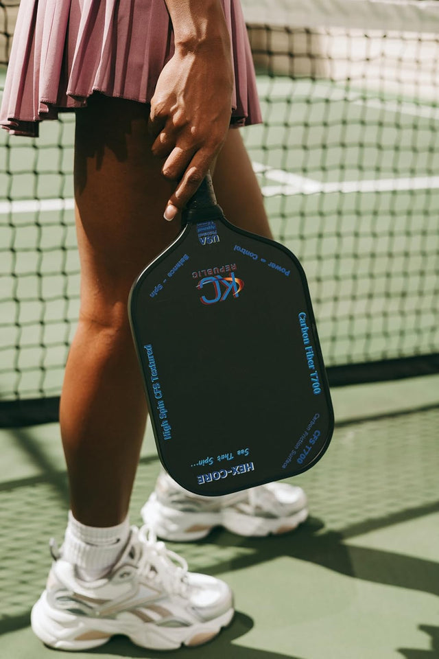 Pickleball Paddle Set – T700 Friction Carbon Fiber Paddles with Covers, 2 Thermoforming 4-Layer Rackets, 4 Outdoor Pickleballs & Carry Bag | USAPA Approved Lightweight & 16MM Polymer Honeycomb Core