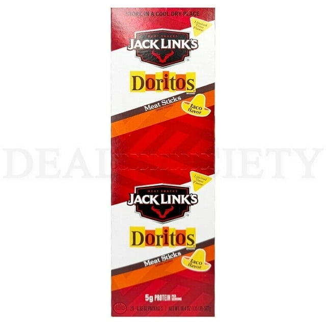 Jack Link s Meat Stick Doritos Taco Flavor 0.92 oz 20 Count Per Box, 2 Pack