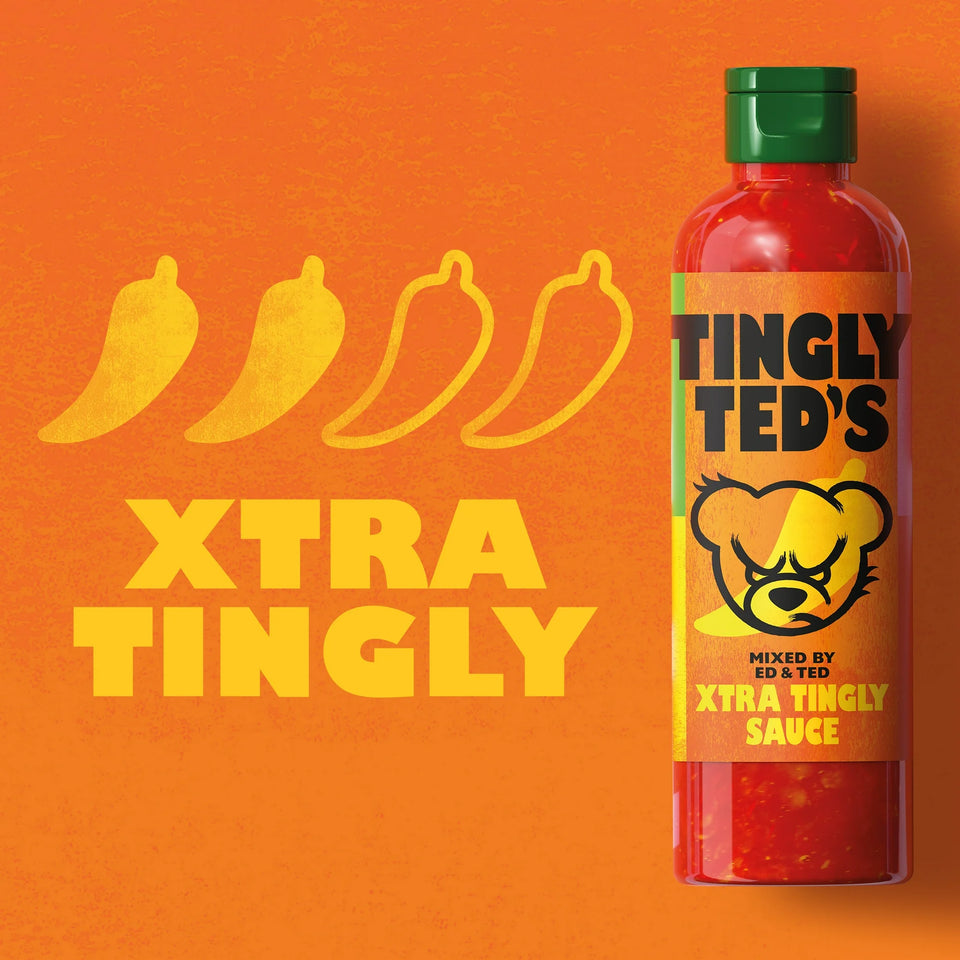 Tingly Ted's Xtra Tingly Sauce Hot Sauce, 9.34 oz Bottle