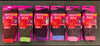 Pink, Light Pink, Blue, Orange, Purple, Lime Green / 6 Pair