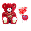 Bear With Red Hearts Lollipop