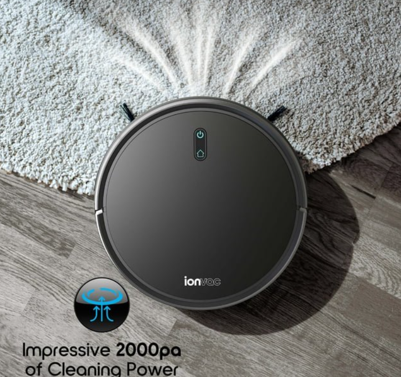 IonVac Ultra Clean Robovac w/ Smart Mapping, Wi-Fi Robovac Cleaner w/ App Remote Control