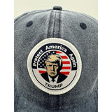 Trump Hat Trump 2024 MAGA Hat Trump 2024 Hat Make America Great Again Hat Adjustable Baseball Cap (Protect America Blue)