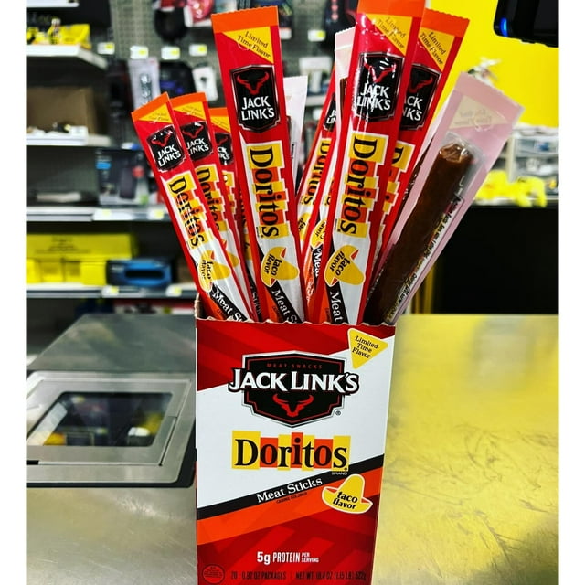 Jack Link s Meat Stick Doritos Taco Flavor 0.92 oz 20 Count Per Box, 2 Pack